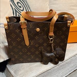 LV Designers Guild Dark Brown Monogram Tote